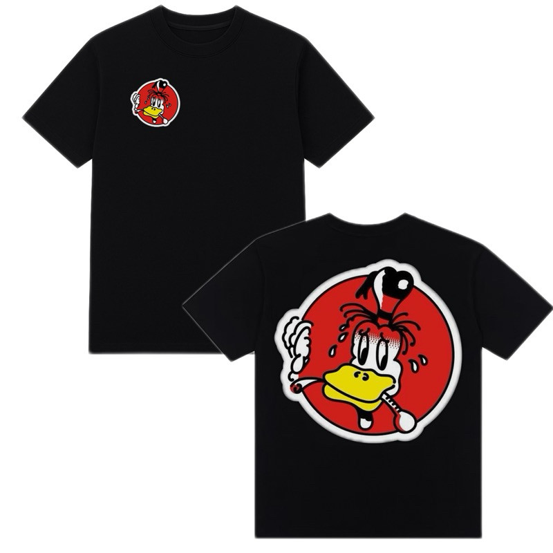 [Camiseta Premium em Algodão Puro]VU Camiseta Streetwear Oversized Estampada Premium Larga Hip Hop Rap Pumapjl Fe Febre9