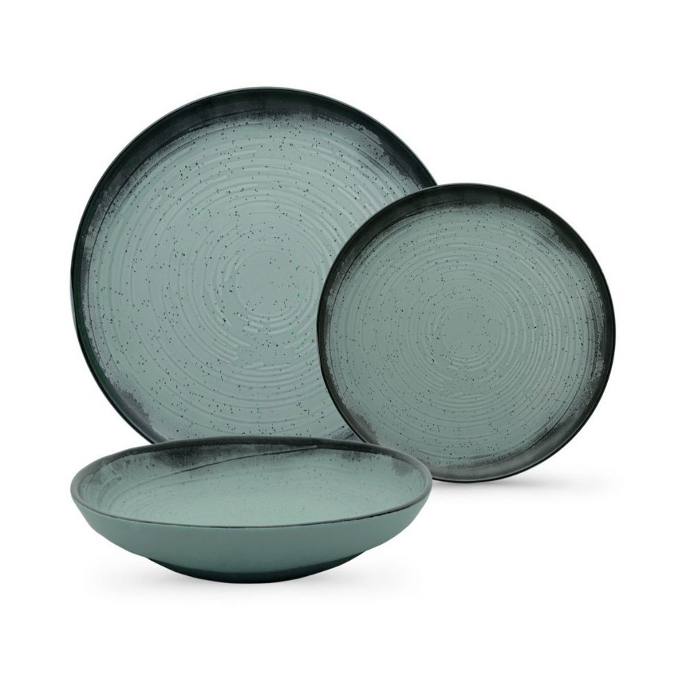 Aparelho de Jantar 18 Peças Flat Pacífico Cerâmica Oxford Jogo de Jantar