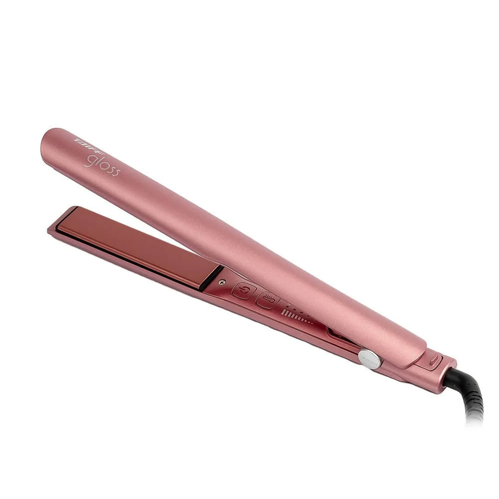 Prancha Taiff Chapa Gloss Rose Bivolt em Oferta na Shopee