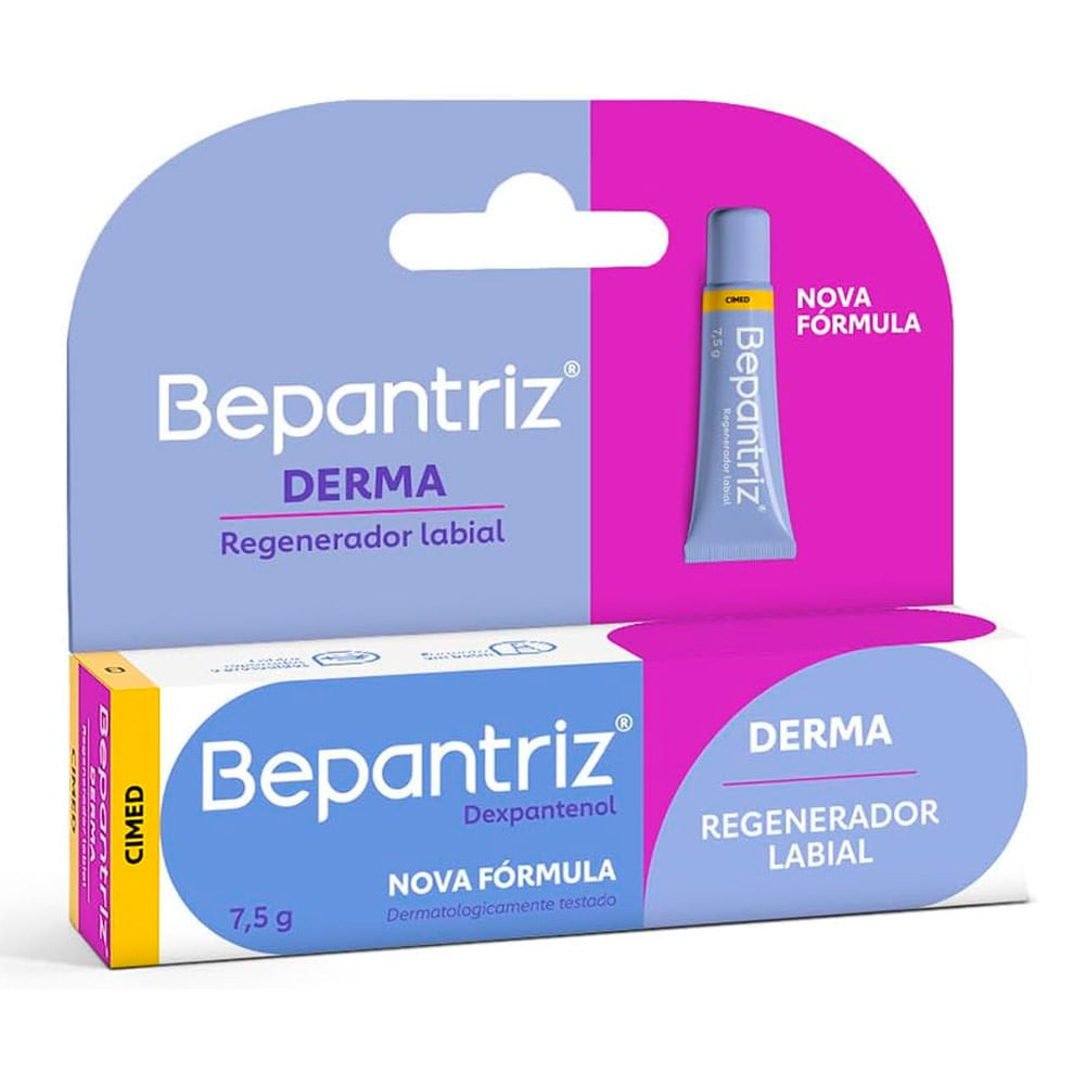 Bepantriz Derma Regenerador Labial com 7,5ml em Oferta na Shopee
