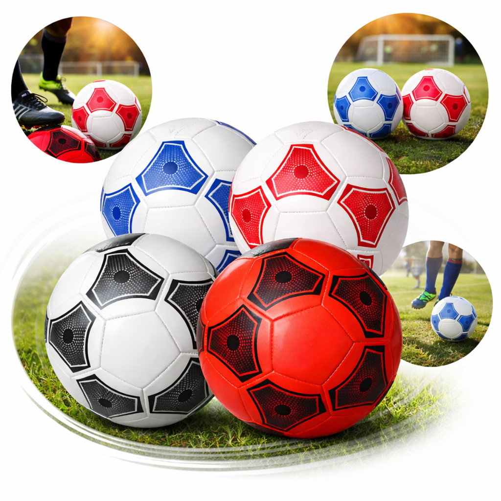 Bola De Futebol Para Criança Tamanho Oficial Campo Costurada