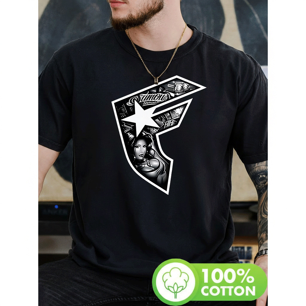Camiseta Masculina Estampa Feminina com Estrela e Letras Premium Atemporal Moderna Estilosa Tendência Confortáveis