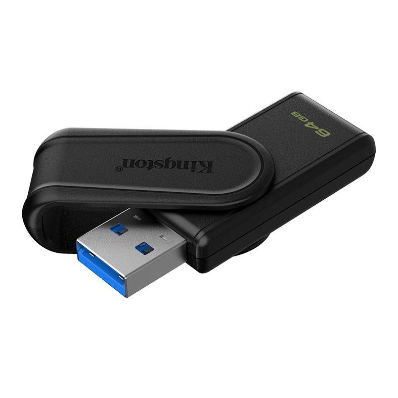 Pen Drive Kingston DataTraveler Exodia S, 64GB, USB 3.2, Preto, DTXS-64GB em Oferta na Shopee