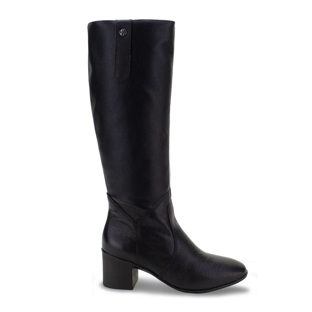 Bota Montaria Bottero Cano Longo Salto Grosso 347806 Couro Preto