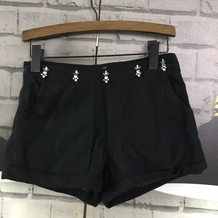 Circunferência da cintura 68 circunferência do quadril 86 calças comprimento 28 forro Shorts de lã B011 estilo fino luz