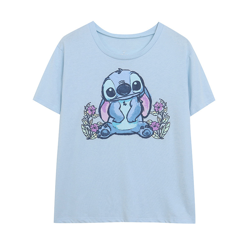 Comércio exterior dos desenhos animados Anime impresso manga curta em torno do pescoço brincalhão camiseta mais magro ol