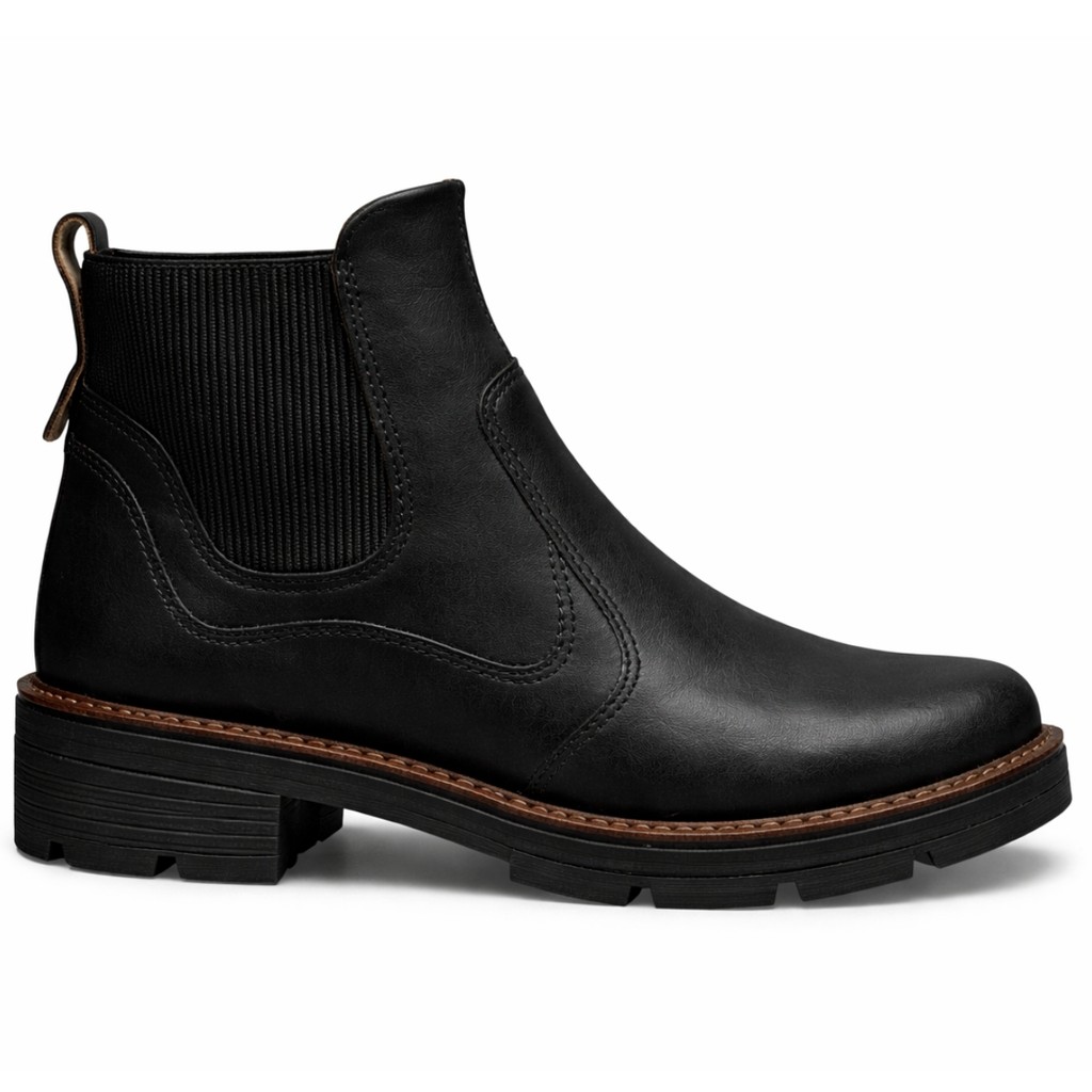 Bota Dakota Stiletto Ankle Boot Chelsea Coturno Curto D2402