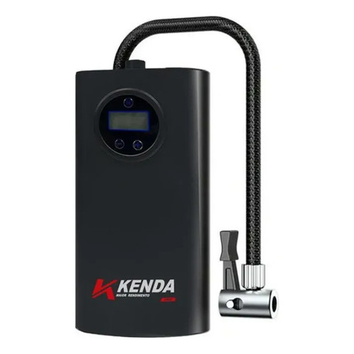 Calibrador Inflador Dgigital Portátil Kenda Mini Compressor Preto 5v