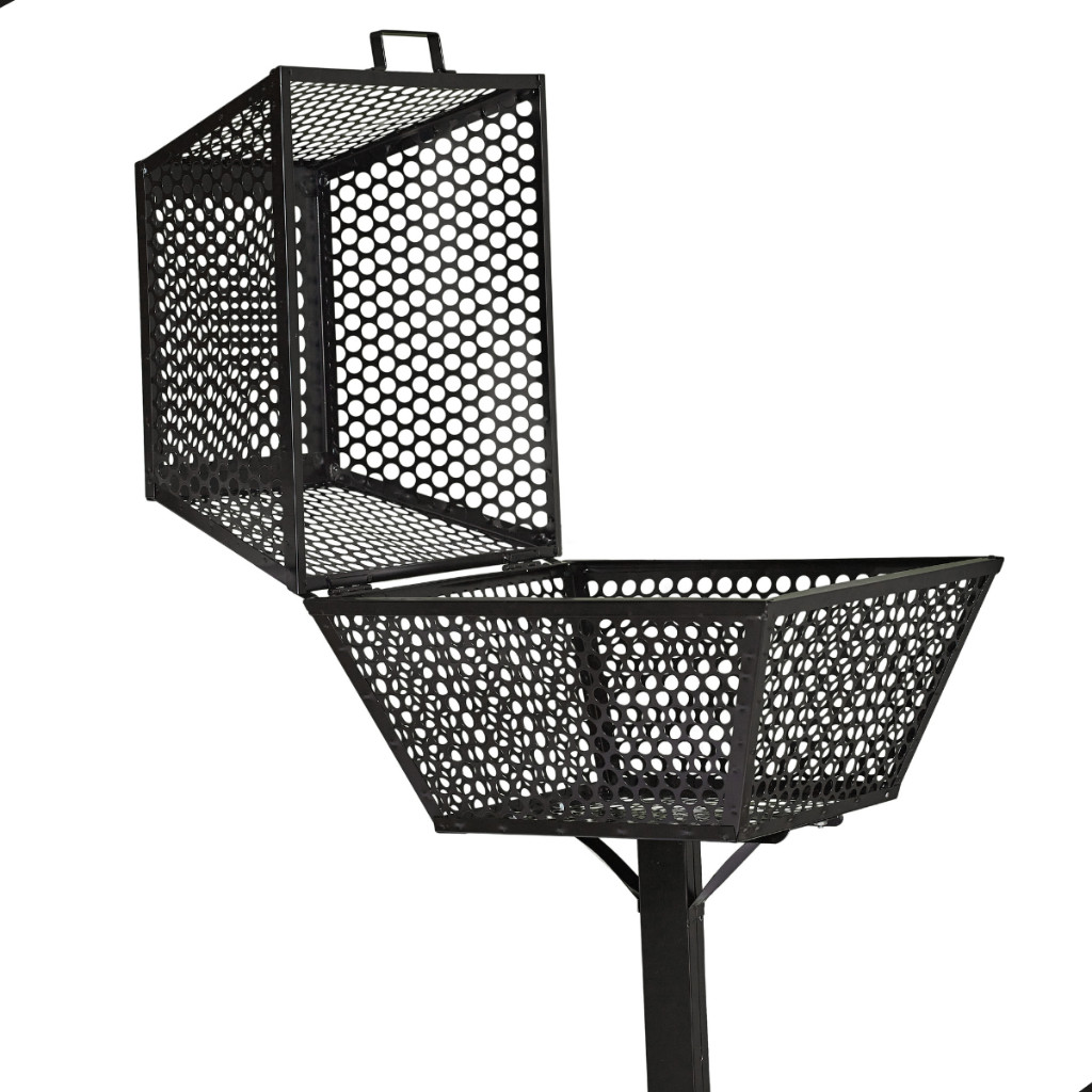 Lixeira De Calçada Externa Embutir Grande Tampa Resistente