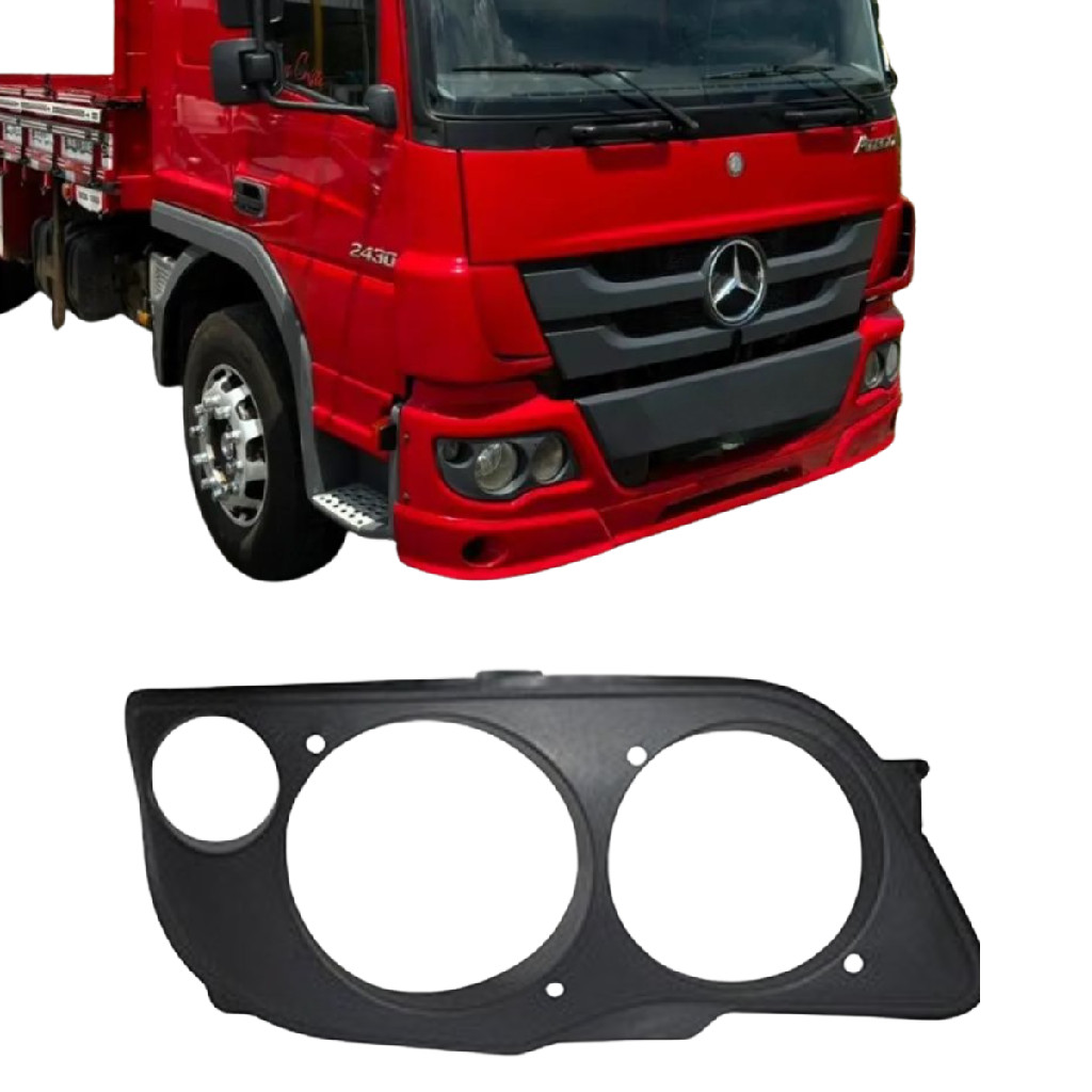 Moldura Aro Do Farol L.d Mb Atego 2014 Em Diant