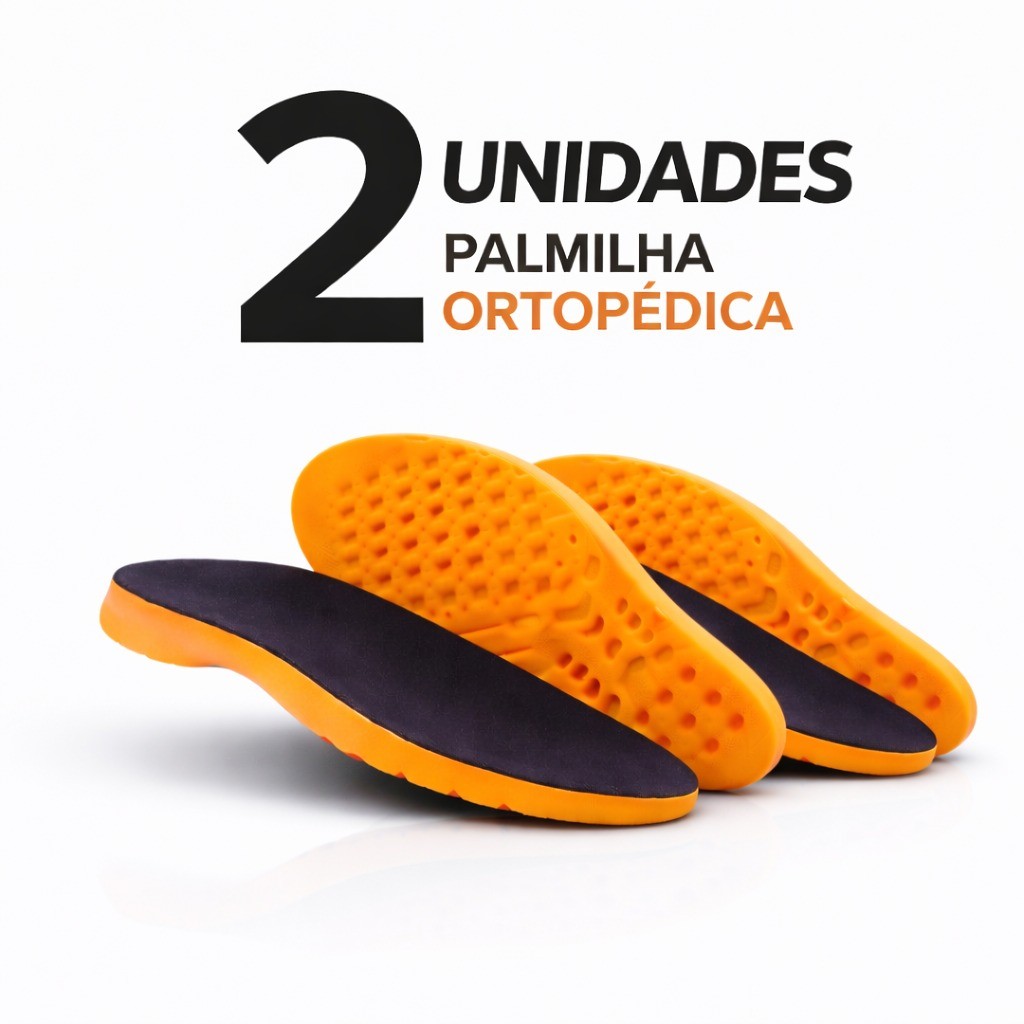 Kit 2 Pares Palmilha em Gel Ortopédica Anatômica Confortável Antibacteriana para Tênis, Botas e Coturnos