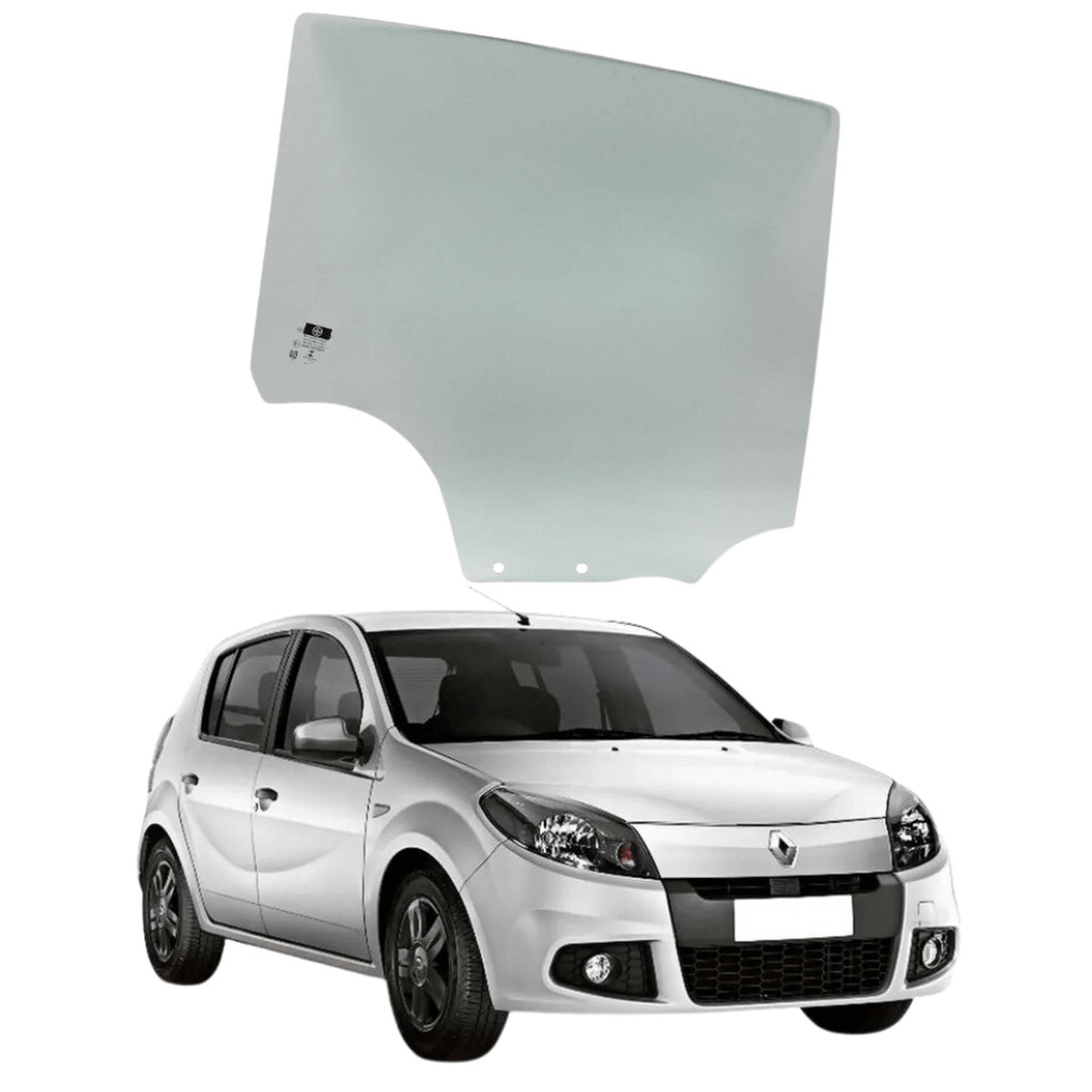 VIDRO PORTA TRASEIRA DIREITA RENAULT SANDERO 2008 2009 2010 20112012 2013 2014