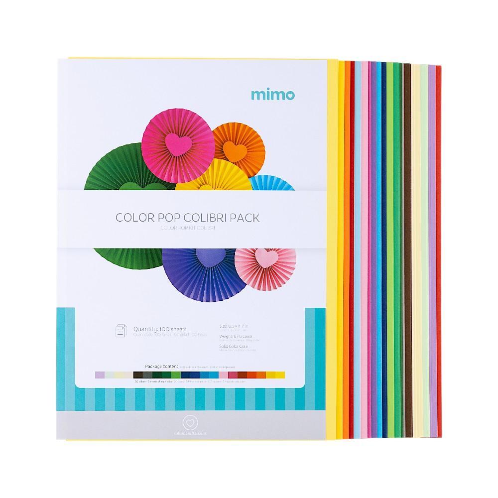 Papel Color Pop Kit Colibri Mimo - A4 - 180 gr - 100 unds