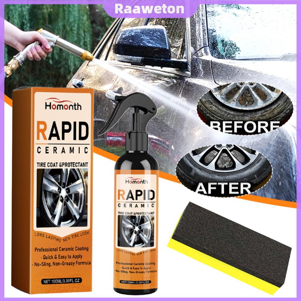 Spray Brilhante De Pneu 100ml , Limpador De Aro De Carro À Prova De Poeira , Ferramenta De Limpeza Automática De Longa D