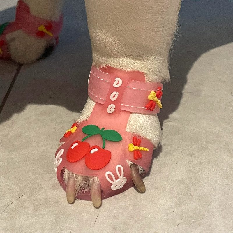️ Estoque pronto Envio rápido Sandálias para cães Sapatos de verão Sapatos para animais de estimação Moda de desenho ani