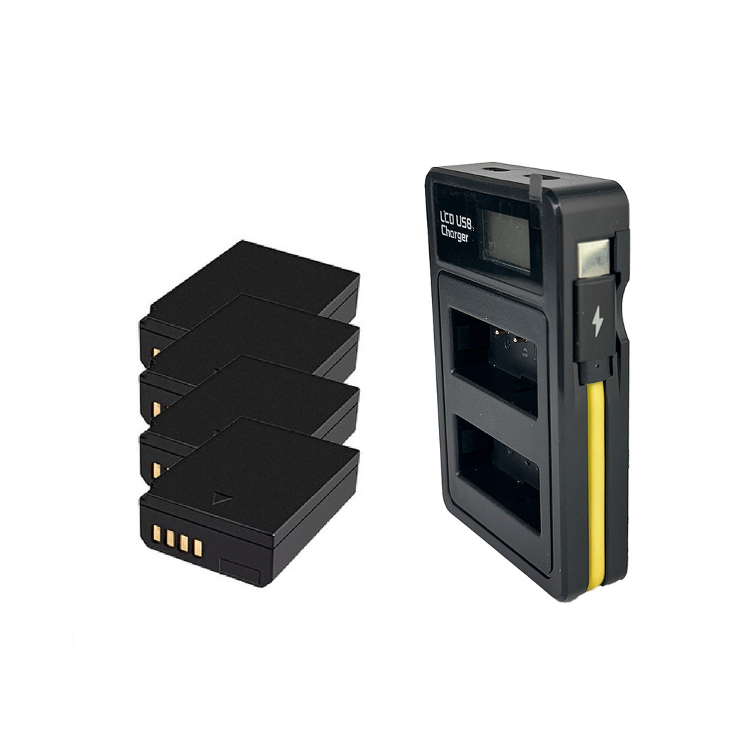 Kit 4 Bateria Mamen Lp-e10  + Carregador  T3 T5 T6 T7