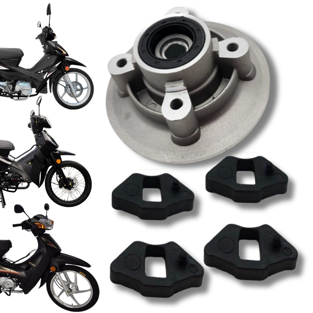 FLANGE COROA + BUCHA COROA E ROLAMENTO SHINERAY PHOENIX/JET/TRAXX 