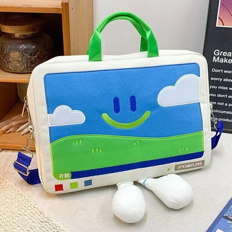 Bolsa Crossbody Fofa : Para Tablet iPad , Samsung , Xiaomi ; Laptop , Capa Notebook , De Viagem