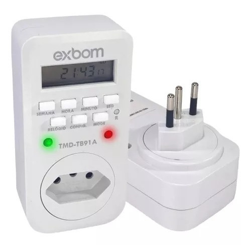 Timer Digital Temporizador Bivolt Programavel Automatico 16 Programações