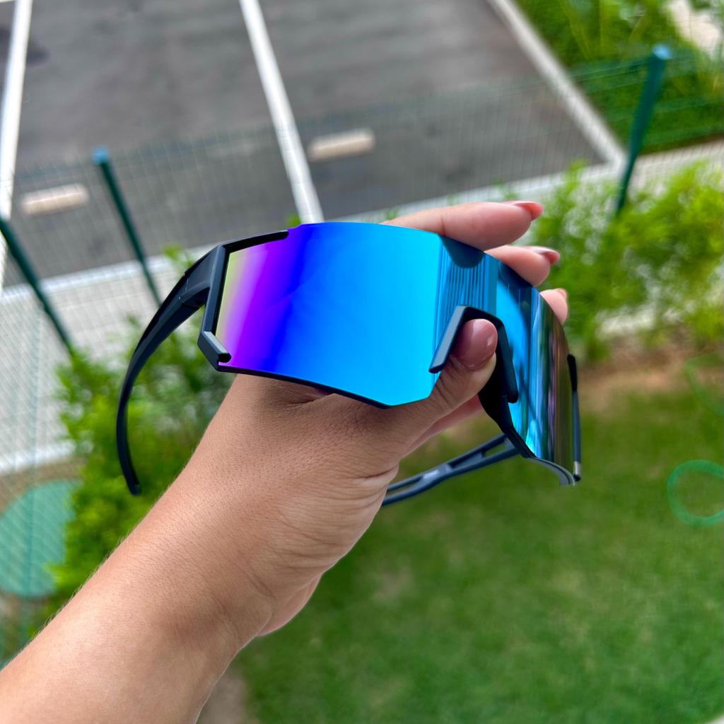 Óculos De Sol Proteção UV400 Para Ciclistas Corrida Quadro Grande Esportes Ar Livre