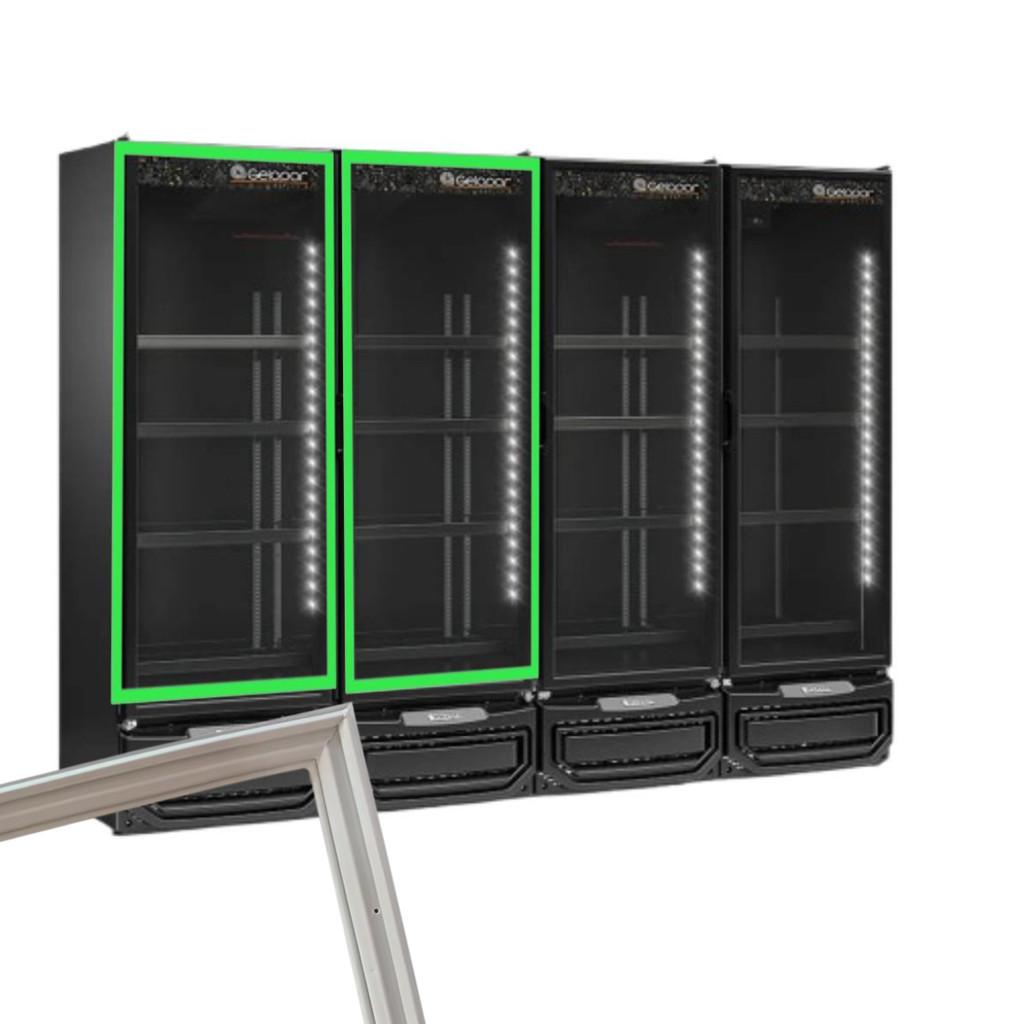 2 Gaxetas Expositor Auto Serviço Para Gelopar Gevp 50x148