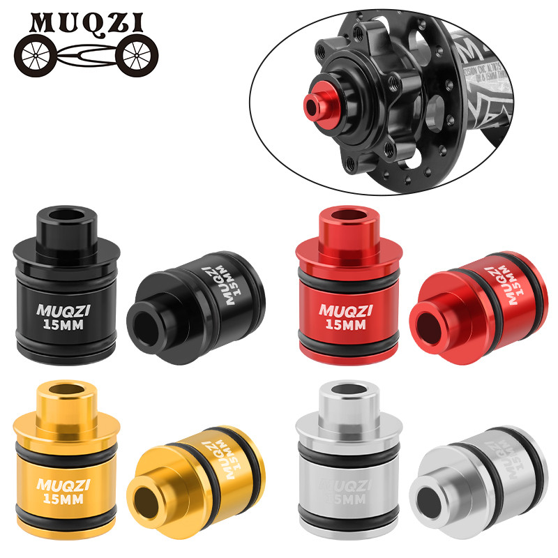 MUQZI Adaptador de Cubo 15 / 12mm para 9mm Conversão de Eixo Passante para Blocagem Rápida para Rodas de Bicicleta