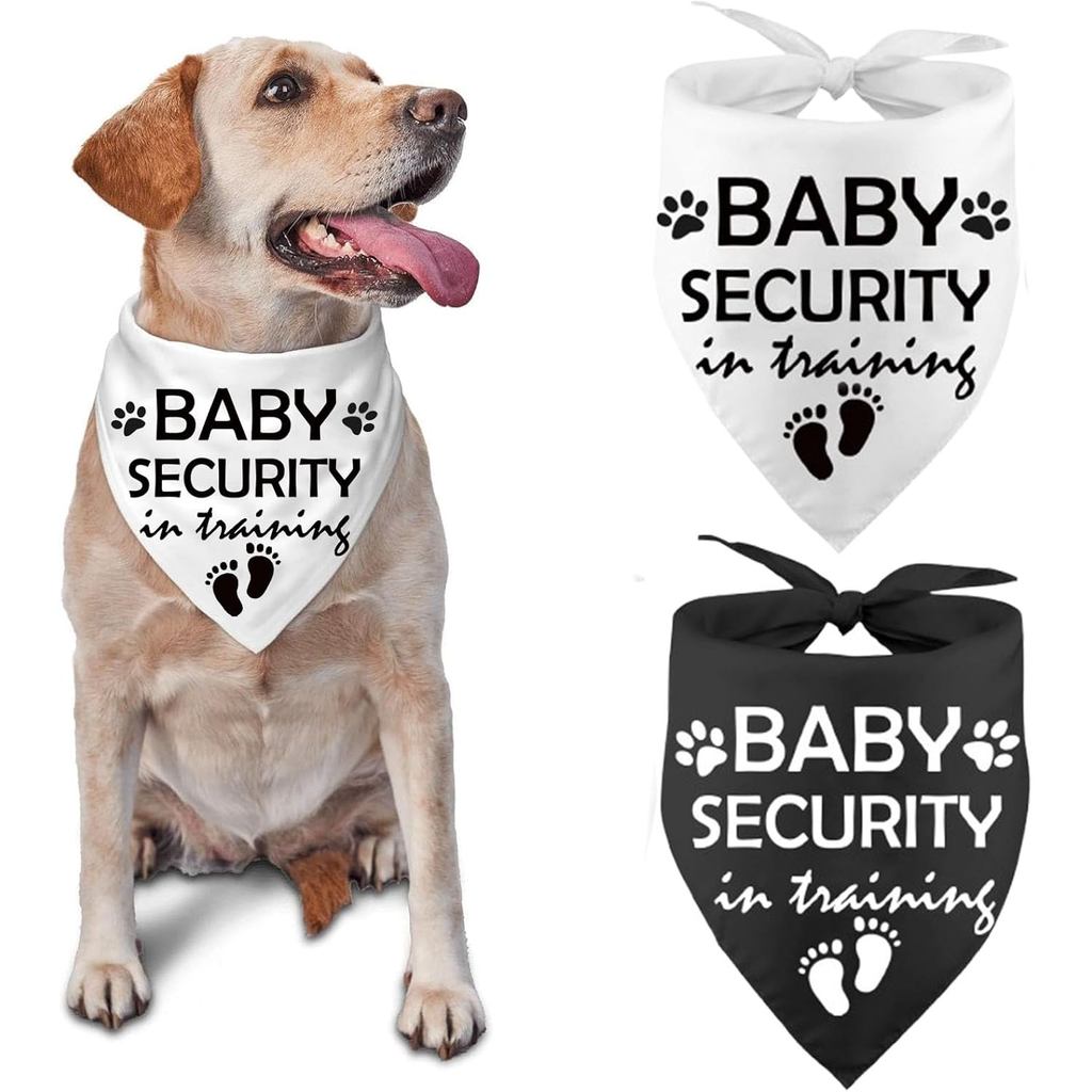 Bandana para Cães para Anúncio de Gravidez, Bandanas Estampadas para Treinamento de Segurança de Bebês, Bandanas para Cã