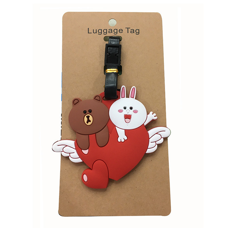 Etiqueta de bagagem fofa Duffy Bear Shirley Rose Stella Rabbit Ballet Rabbit M88D