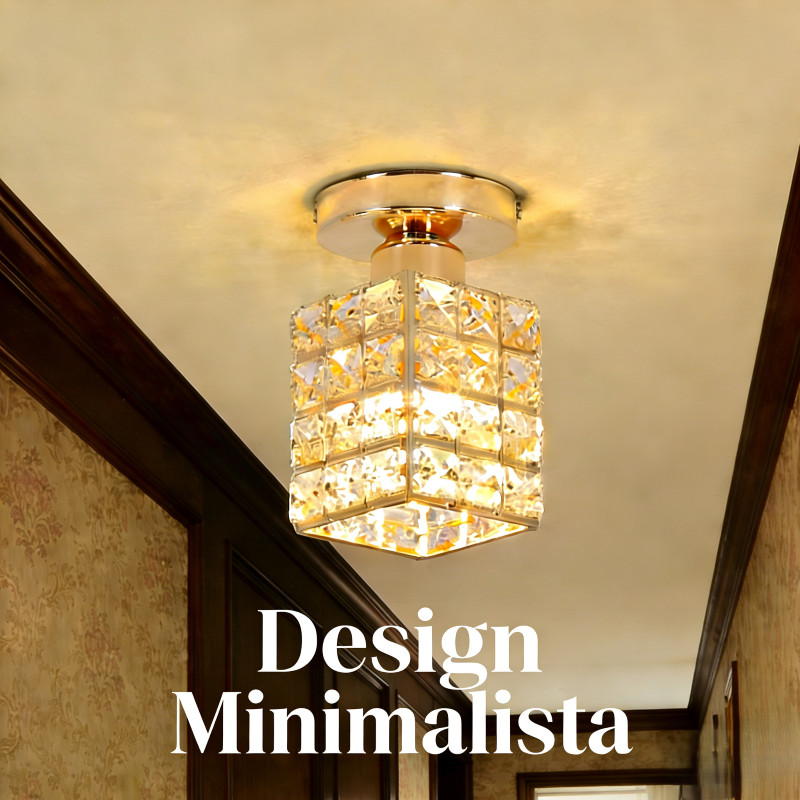 Luminária De Teto Cristal Simplicidade Moderna Corredor Sala De Estar Varanda Quarto(110V-220V)