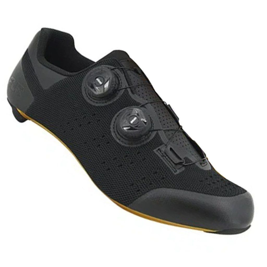Sapatilha de Ciclismo FLR FNT-9 Knit Carbon Midnight Gold 2026