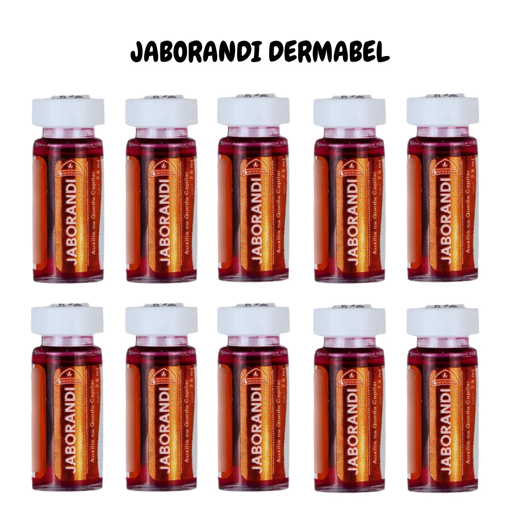 Ampola de Vitamina Jaborandi Crescimento e Fortalecimento Capilar 2,8ml Dermabel