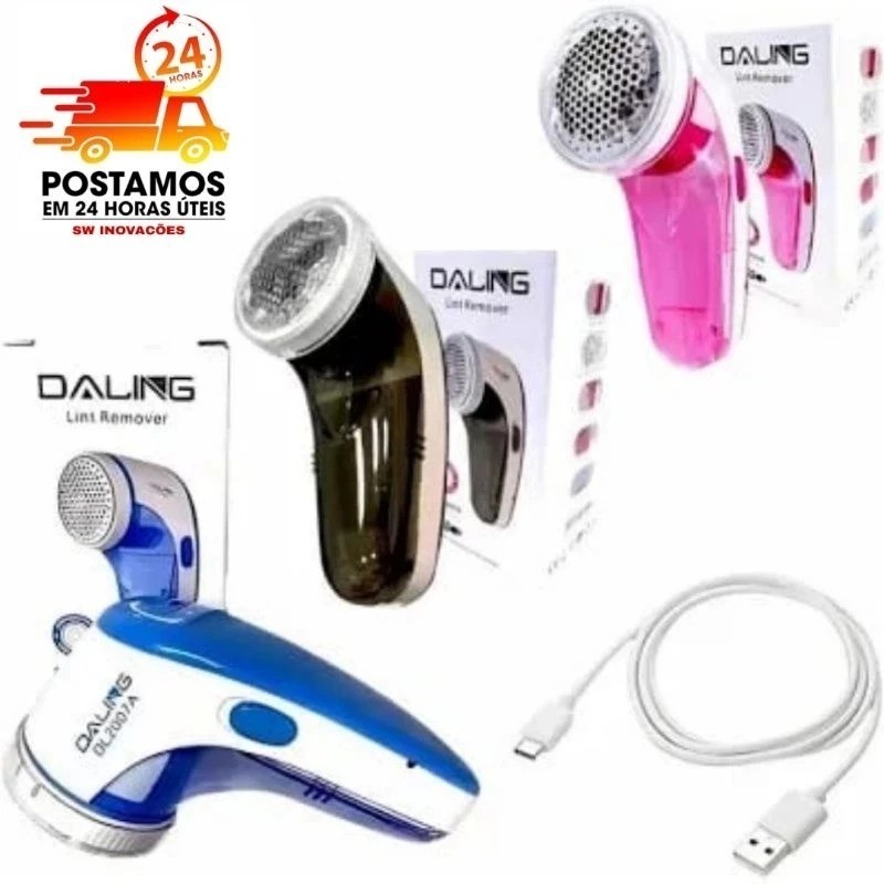 Papa Bolinhas Elétrico  tira pelos de Roupas - Recarregável, Portátil - carregamento USB