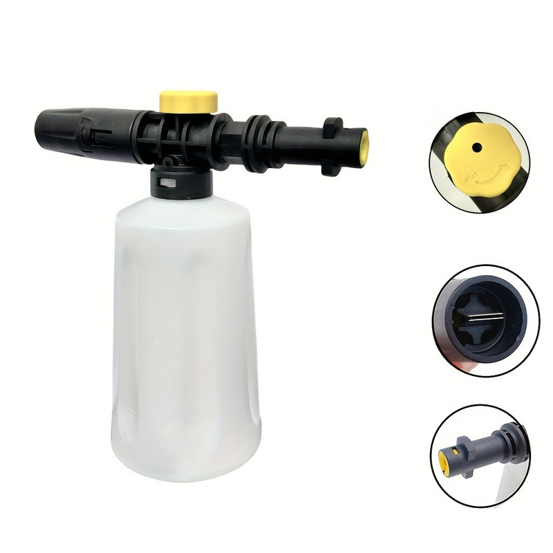 Canhão De Espuma KARCHER K2- K7 Para Lavadora De Alta Pressão Sistema De Neve Carros Motos 750 ml