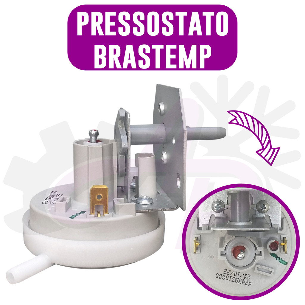 Pressostato Para Lavadora Brastemp 8kg Bwb08a W10315005