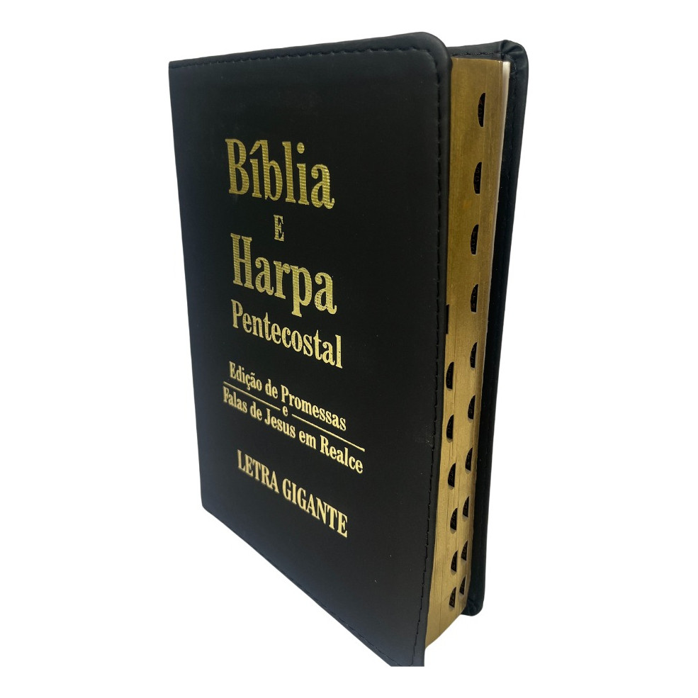 Bíblia Sagrada letra gigante, luxo, com indice e marcação de paginas, douração lateral Bíblia Sagrada letra gigante, luxo, com indice e marcação de paginas, douração lateral