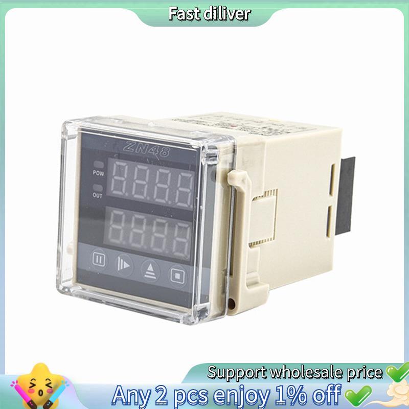 ZN48 Contador De Relé De Tempo Digital Temporizador Multifuncional Contagemroller Giratório DC12V