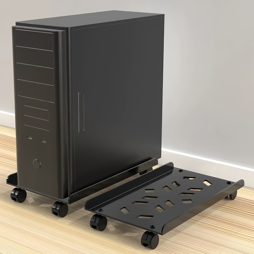 Suporte Para Gabinete Cpu Gamer Rodinhas Reforçado Aço Inoxídavel 45cm X 20cm de Dimenssão P.QIU