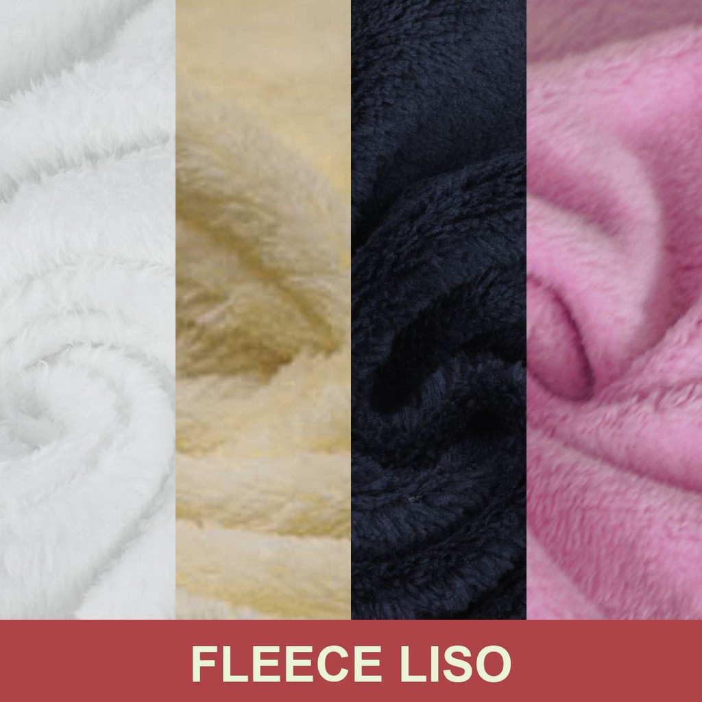 1 Metro Tecido Fleece Liso Mantinha Microsoft (1m x 1.60m)