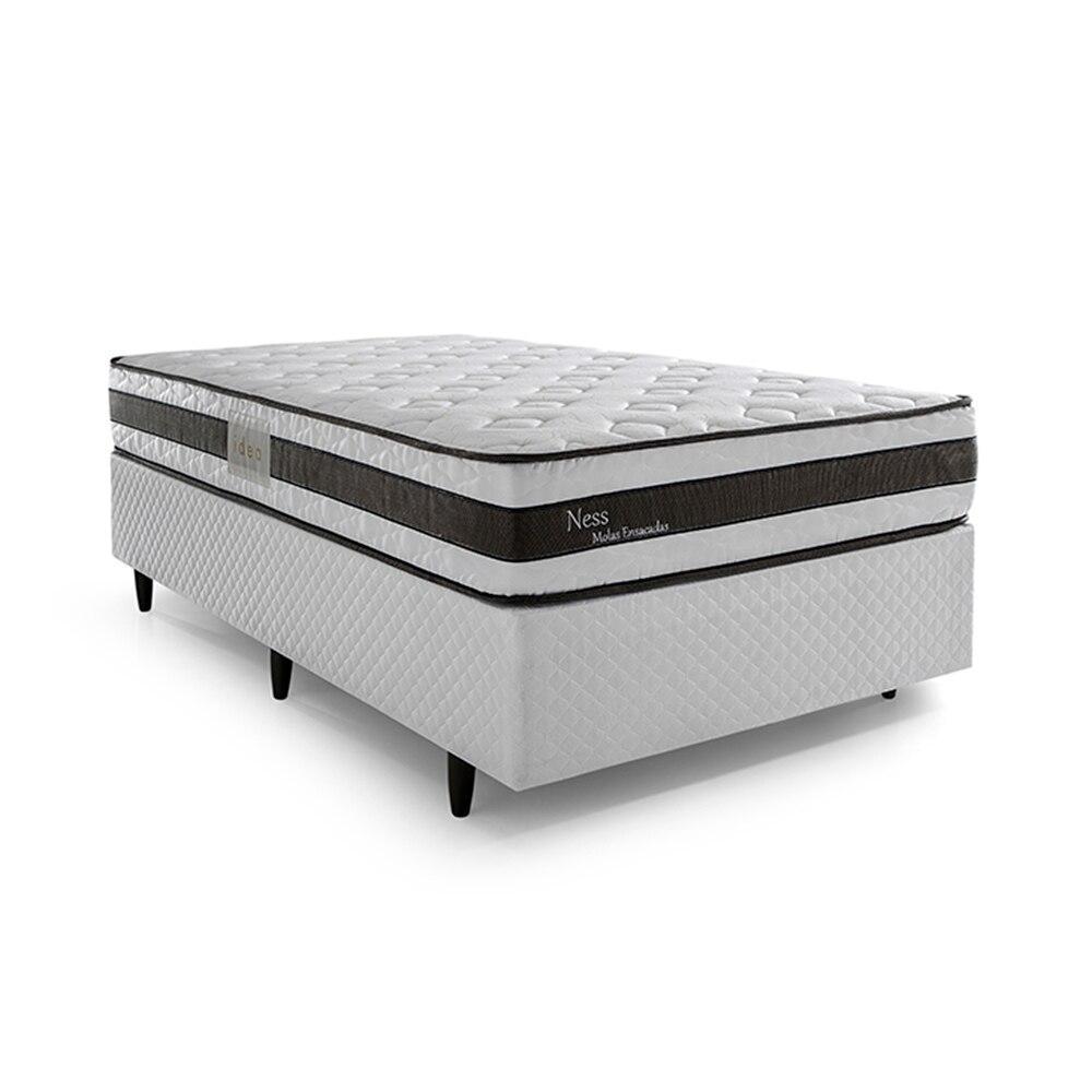 Cama Box Solteirão Herval Ness, com Molas Ensacadas, 65x96x203 cm