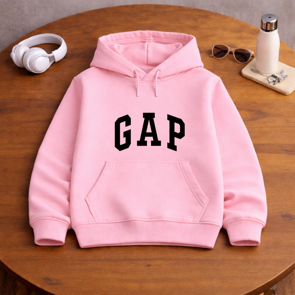 Moletom GAP Infantil Estampado Com Capuz Bolso Canguru Confortável Quente Inverno