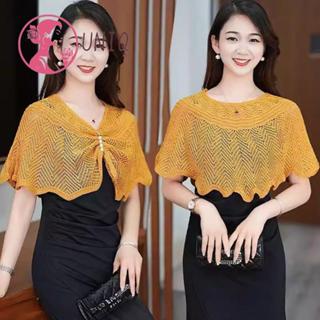 Xale De Malha UNIQ , Curto De Tule Multicolorido , Jaqueta Fina De Renda Respirável Feminina Tops Femininos em Oferta na Shopee