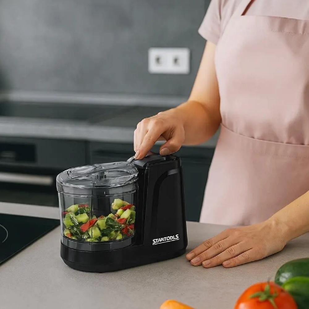 Triturador Elétrico de Alimentos 100W 350ml Mini Mixer Processador Picador Carne Frutas 110V