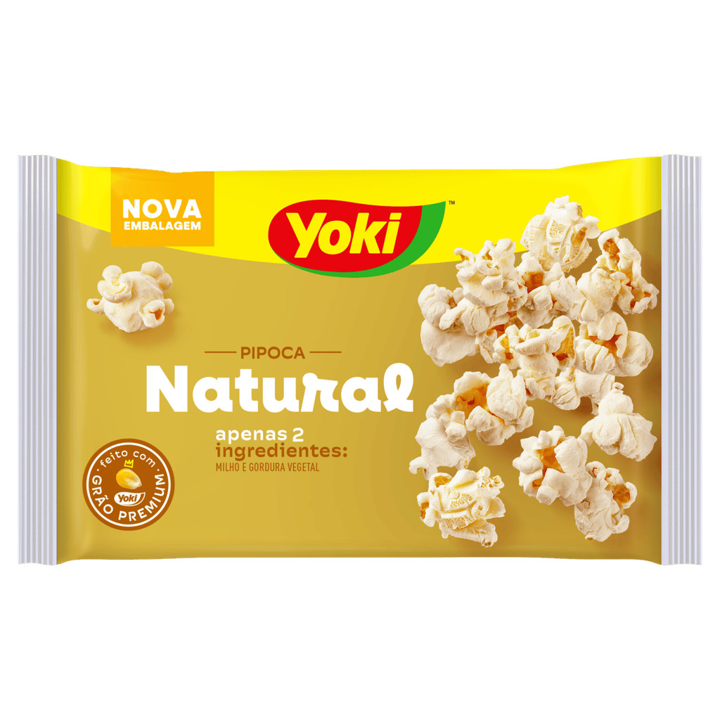 Yoki Pipoca para Micro-Ondas Natural Pacote 100g