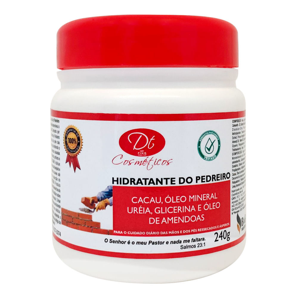 Hidratante do Pedreiro DT Cosméticos para Mãos e Pés 240g