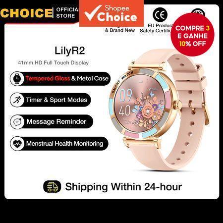  LILY R2 Smartwatch para Mulheres 41mm Smartwatch Feminino Original com Lembrete de Mensagens e Saúde
