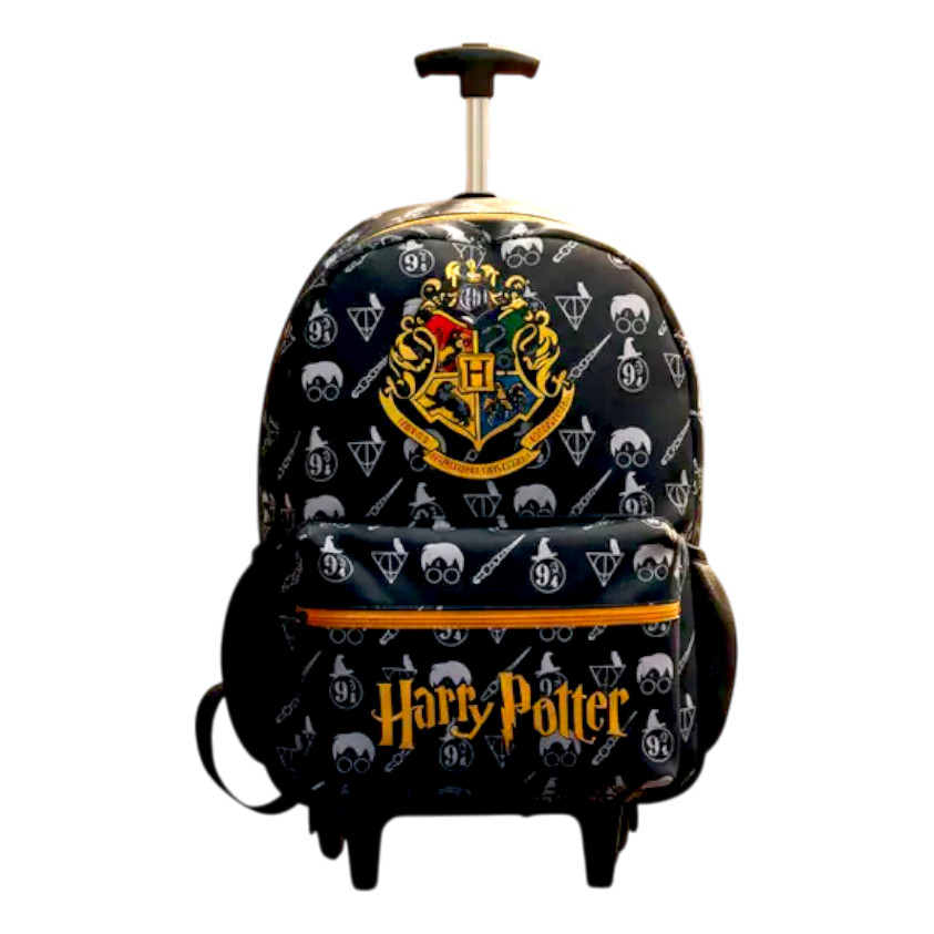 Mochila Harry Potter Hogwarts Escolar Rodinhas Infantil