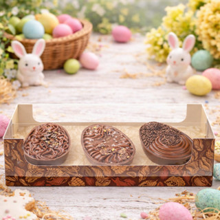 30 CAIXA 3 MINI OVOS PÁSCOA 3 X 50G - PURO CACAU 5919 ( IDEIA PÁSCOA 2026 ) em Oferta na Shopee