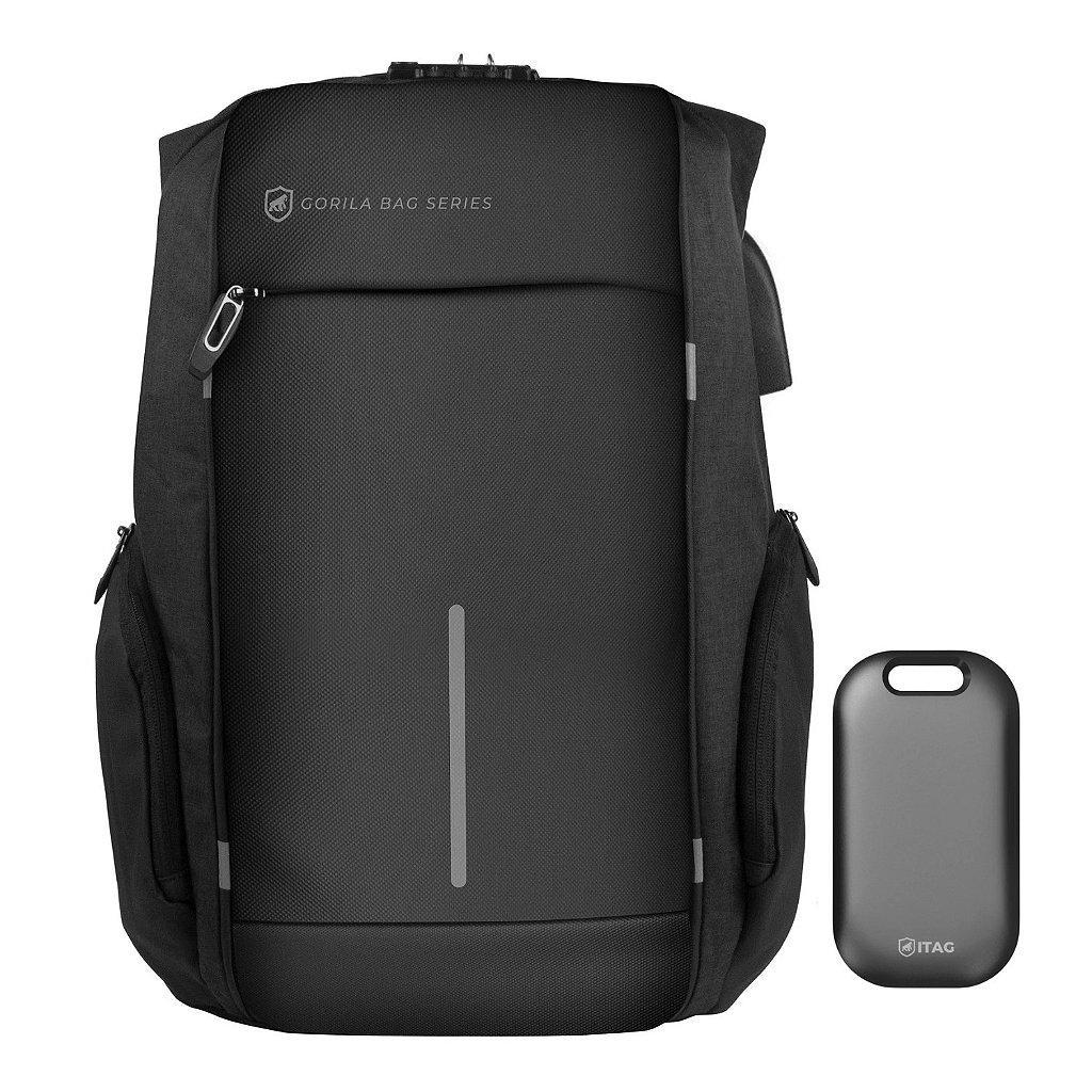 Kit Rastreador Chaveiro iTag + Mochila Locker - Gshield em Oferta na Shopee
