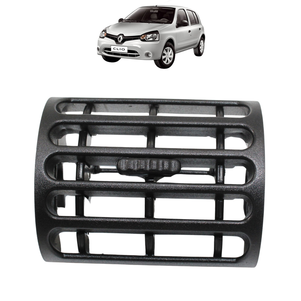 Difusor Saida De Ar Lateral Clio 2000 01 02 03 04 05 06 07 A 2016 Preto