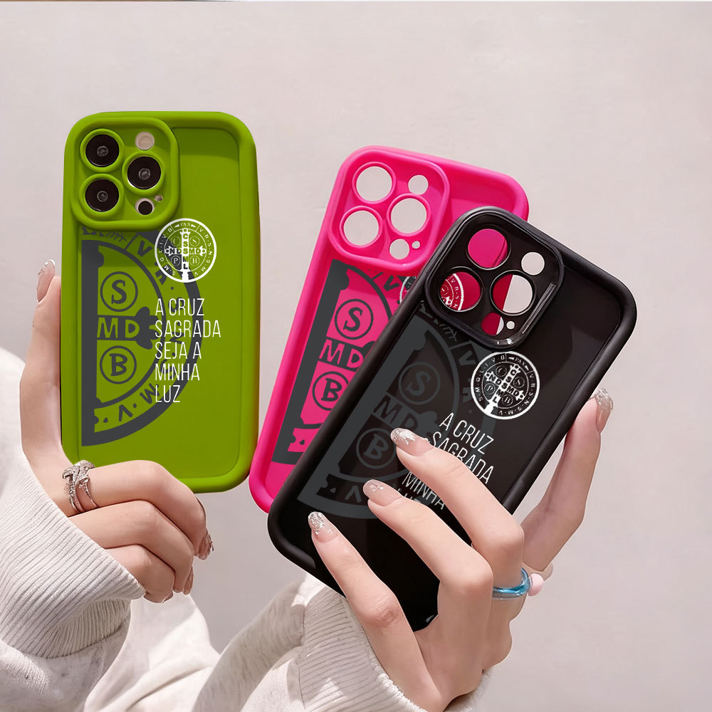 Capa Para Samsung A17 A07 A56 A36 A55 A54 A16 A15 A14 A05S A51 A52 A34 A35 A32 A13 Ícone Geométrico De Meio Plano 3D Cas